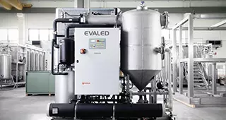 View of an evaporator Evaled PCF